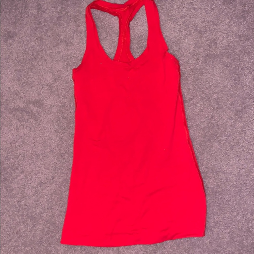 LULULEMON red cool racer back